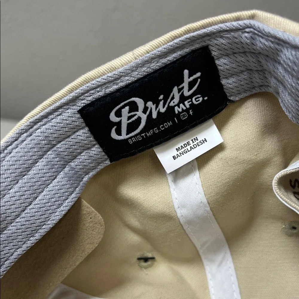 Cream Embroidered Bottle Patch Baseball Cap - Unbranded